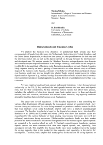 We analyze the business-cycle dynamics of commercial bank