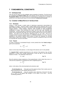 1 FUNDAMENTAL CONSTANTS