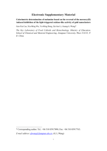 Electronic Supplementary Material Colorimetric determination of