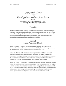 CONSTITUTION - American University Washington College of Law