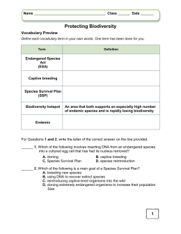 biodiversity studylib