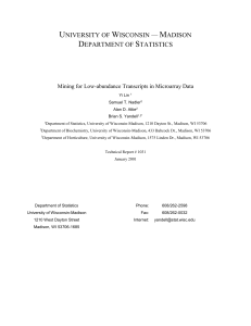 tr1031 - Department of Statistics - University of Wisconsin