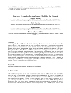 Evacuation Decision-Support Model for Bus Dispatch