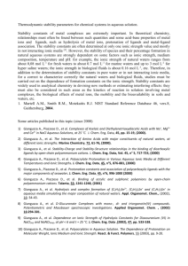 10) Gianguzza A., Piazzese D., et al. Polyacrylates in Aqueous