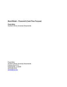 Bond Model – Financial & Cash Flow Analysis