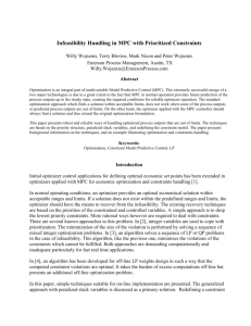Infeasibility Handling in MPC with Prioritized Constraints