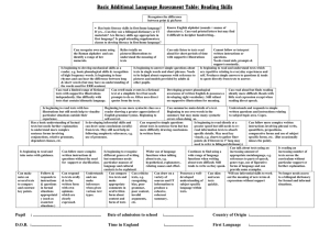 Assessment - Reading - Essex Schools Infolink