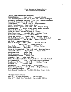 JS0063 - Mormon Polygamy Documents