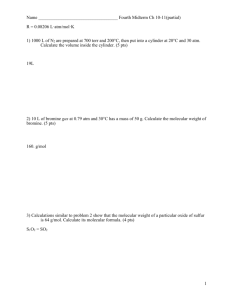 Questions Involving the Ideal Gas Law