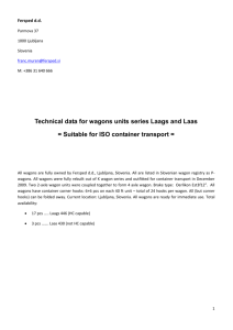 Tehnični podatki vagonov serije Laags in Laas