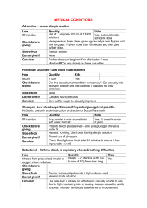 MEDICAL CONDITIONS