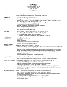 Open Resume - Department of Chemistry -