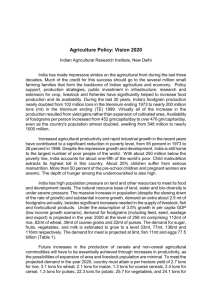 A Short Note on "Agriculture Policy"