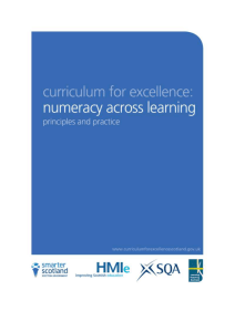 Numeracy across learning: Principles and practice