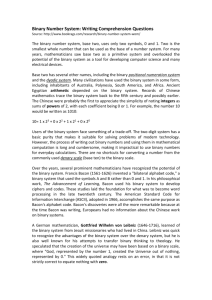 Binary Number System - Foundation for Research and Technology
