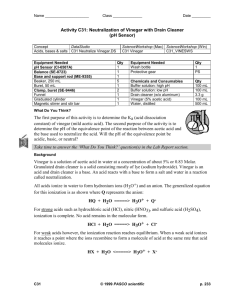 Experiment C2: Acid-Base Titration (pH Sensor)