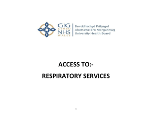 Access to Respiratory Services - Swansea Acute GP Services