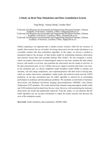 A Study on Real Time Simulation and Data Assimilation System