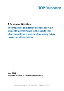 A review of literature The impact of competitive school