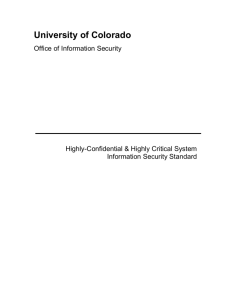 1 High Impact Baseline Security Controls for Information Systems