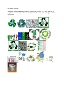 Recyclable materials 2