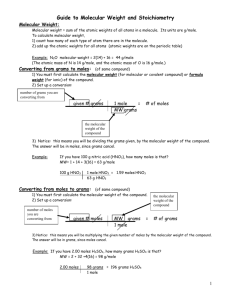 Chemical Accounting - Tutor