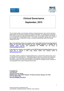 September 2015 - NHS Greater Glasgow and Clyde