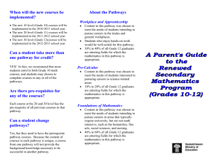 Math Pathways Parent Brochure