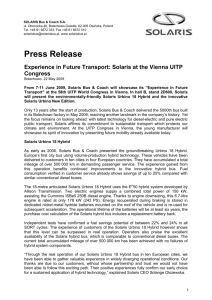 Press Release - Solaris Bus and Coach SA