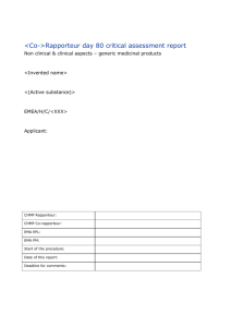 Generics D80 AR Non-Clinical and Clinical Template