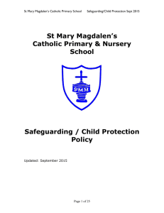 Child Protection Policy SMM Sept 2015