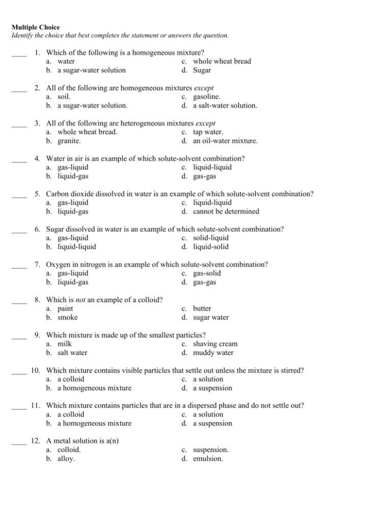 multiple-choice