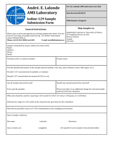 Sample submission form - André E. Lalonde AMS Laboratory