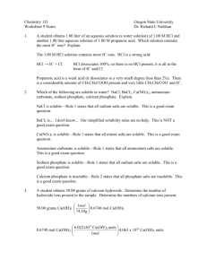 Chemistry 199 - Oregon State University