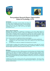 The Department of Psychology offers a comprehensive range of