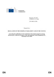 Proposal for a Regulation of the European Parliament and