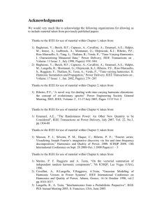 Thanks to the IEEE for use of material within Chapter 1, taken from: