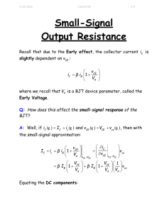 Small-Signal Output Resistance