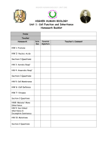 Unit one homework : DOWNLOAD