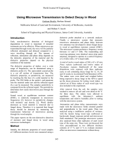 Using Microwave Transmission to Detect Decay in Wood