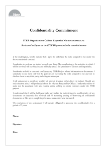 Confidentiality commitment