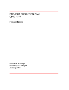 Project Execution Plan (PEP)