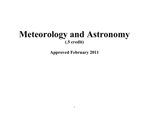 Meteorology/Astronomy