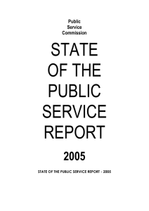 State of the Public Service Report 2005