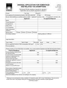 Form DR-501 - Florida Department of Revenue