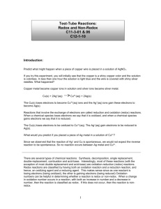 Test-Tube Reactions C12-6-02