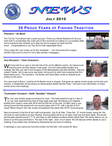 2010-07 Newsletter - San Diego Bassmasters