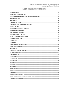 Our core curriculum is divided into categories with goals