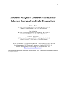 A Dynamic Analysis of Different Cross