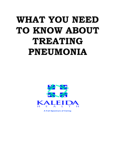 What you need to know about treating Pneumonian